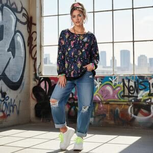 Carmakoma Retro Print Long Sleeve